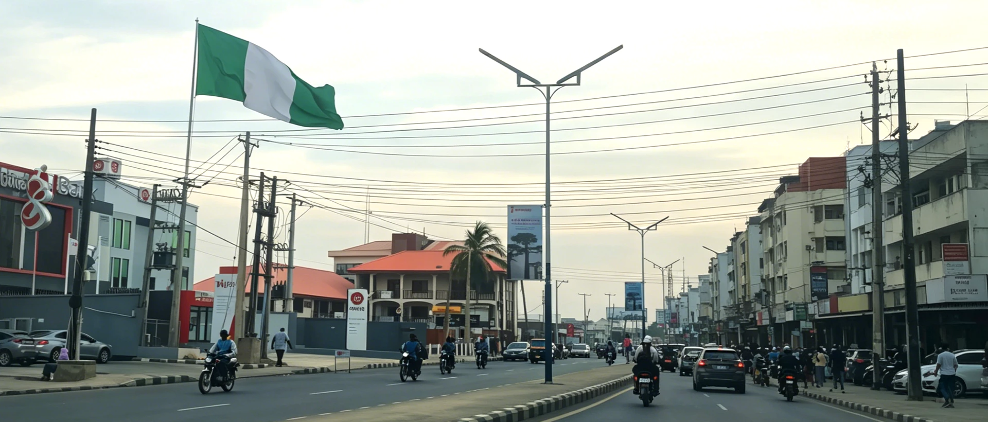 Africa solar street lighting project for M1–M5 roads with commercial and municipal applications