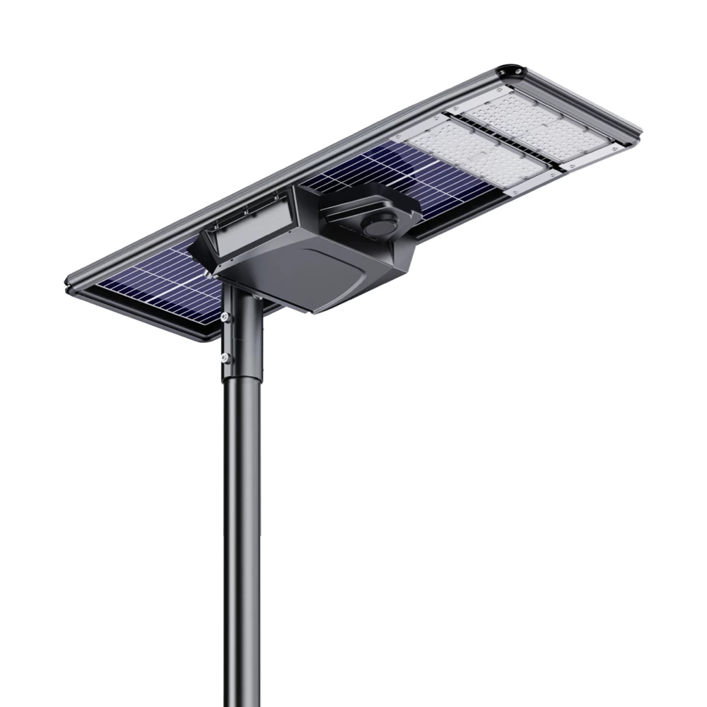6m solar-powered street light QN-BN180 for road construction projects