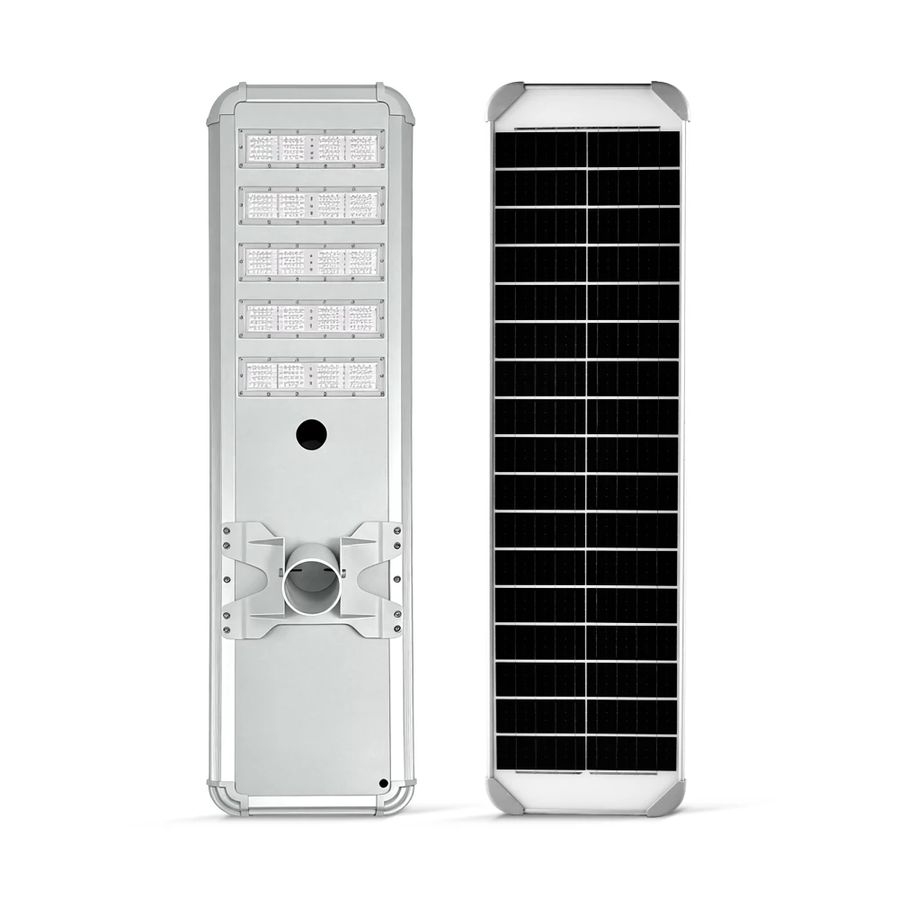 8m 100W all-in-one solar street light QN-JX1100 for urban road applications