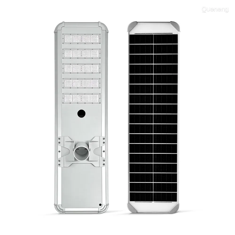 8m 100W all-in-one solar street light QN-JX1100 for urban road applications