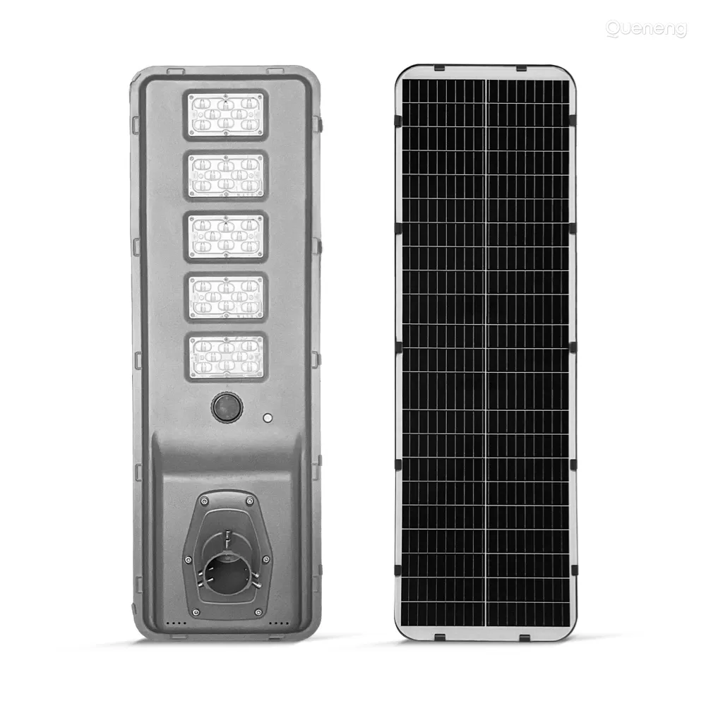 8m 100W MPPT controller high power solar street light QN-K41100L for highway lighting