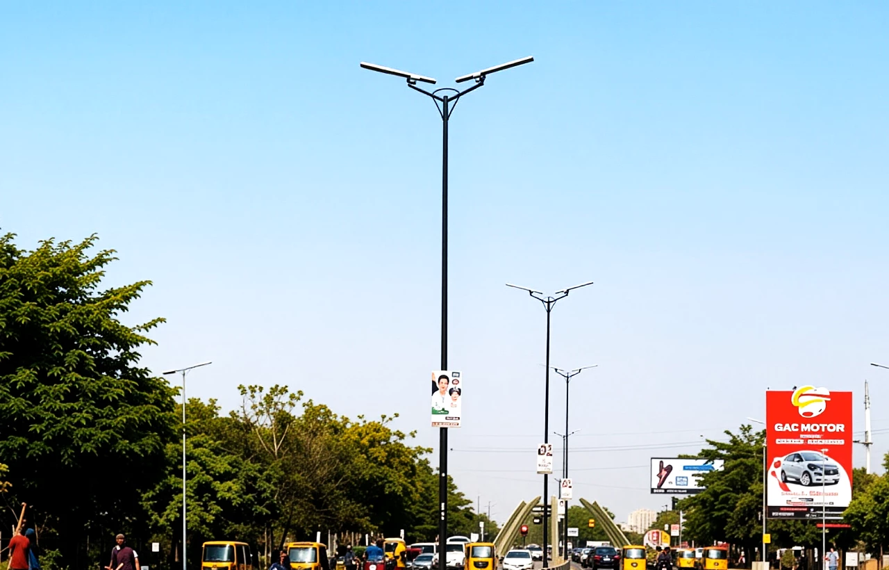 A solar streetlight solution specifically designed for the climate of Africa