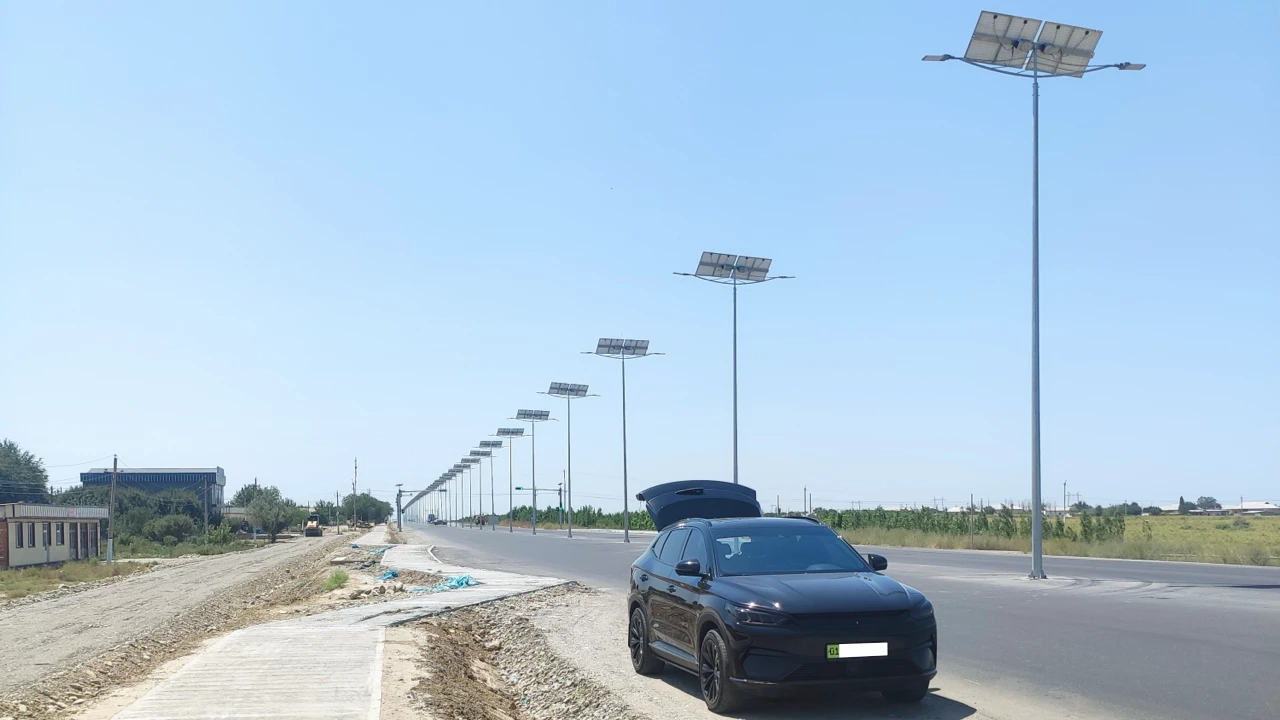 Actual Results After Installation of Solar Street Light Poles
