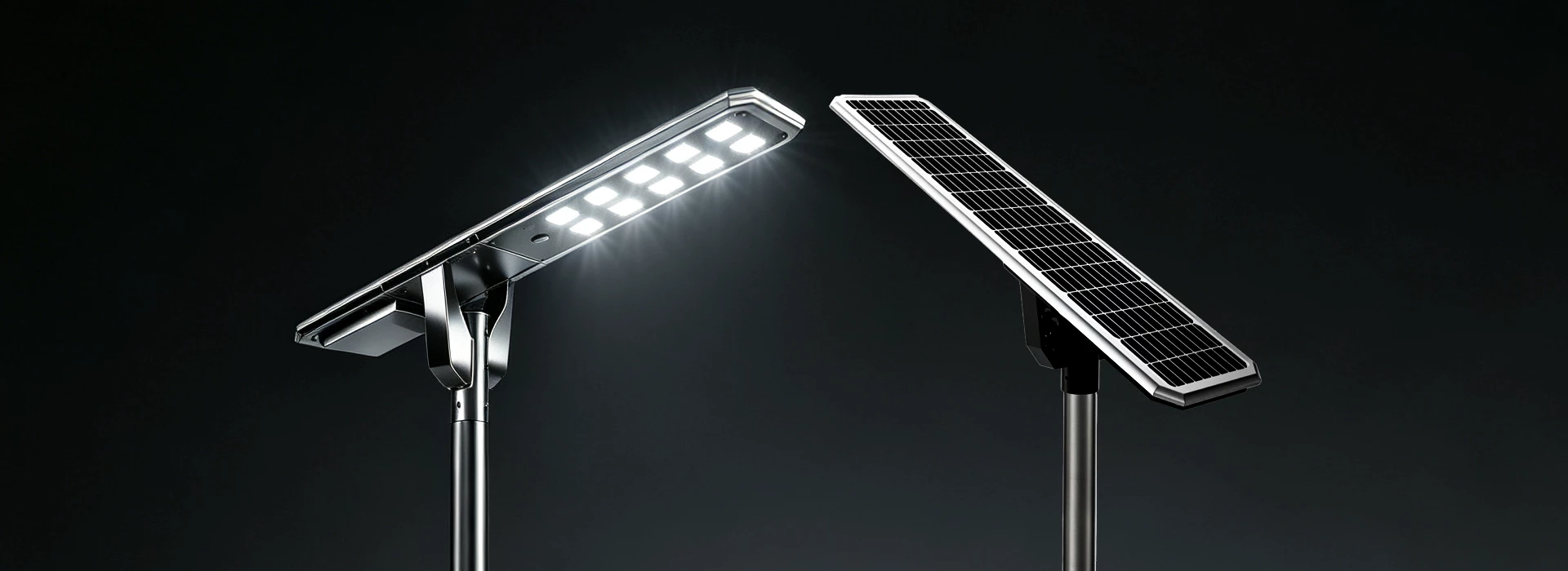 All in one solar street light integrated solar LED lighting system