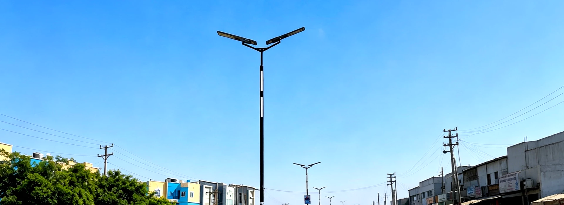 All-in-one solar street light selection by installation height from 3M to 12M