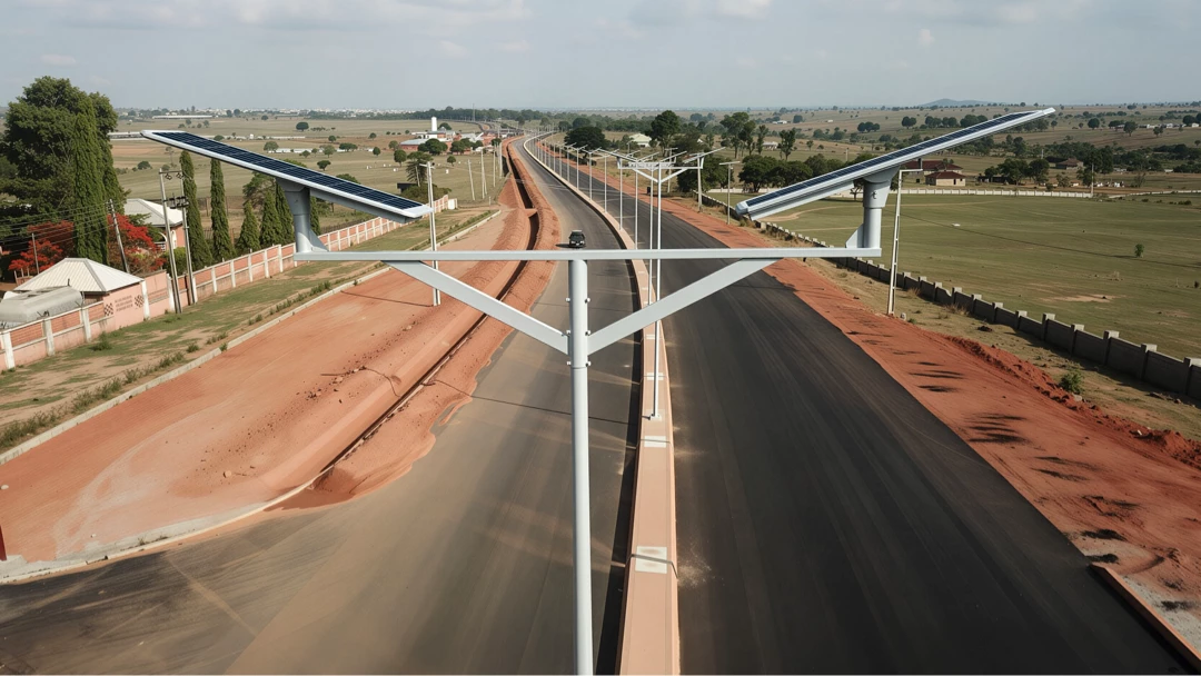 All in one solar street light systems for highway and transportation projects
