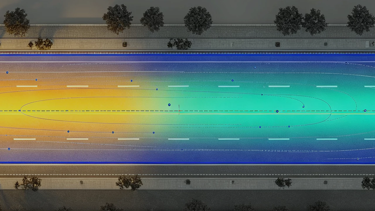 DIALux simulation for solar street lighting project design