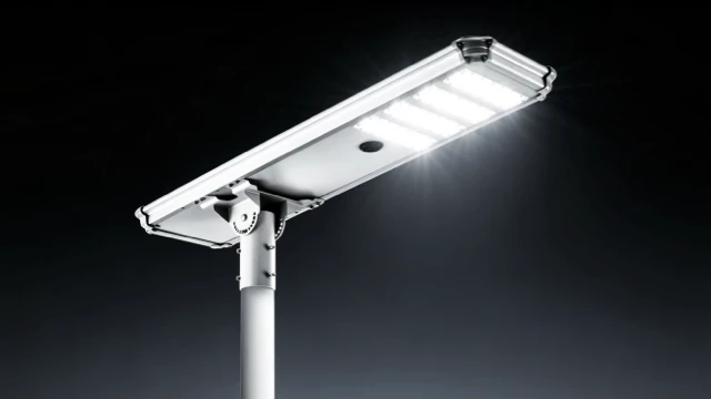Energy efficient LED solar street light design