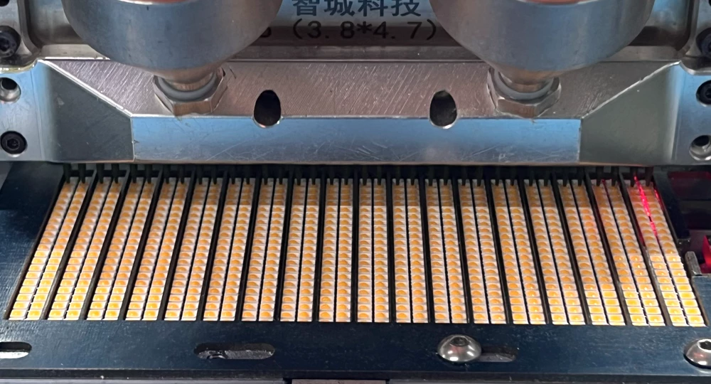 High efficiency LED module production