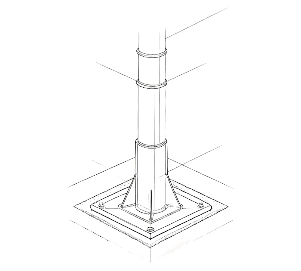 Install the Lighting Pole