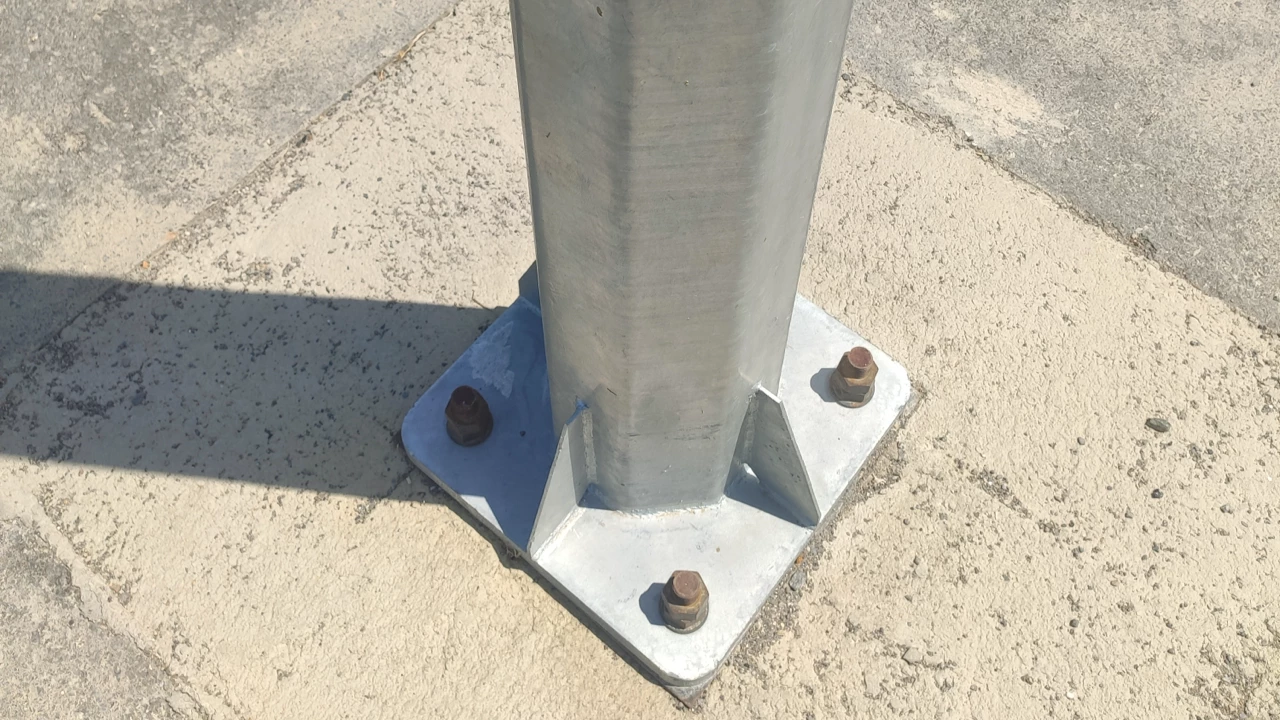 Installation and Testing of Solar Street Light Poles