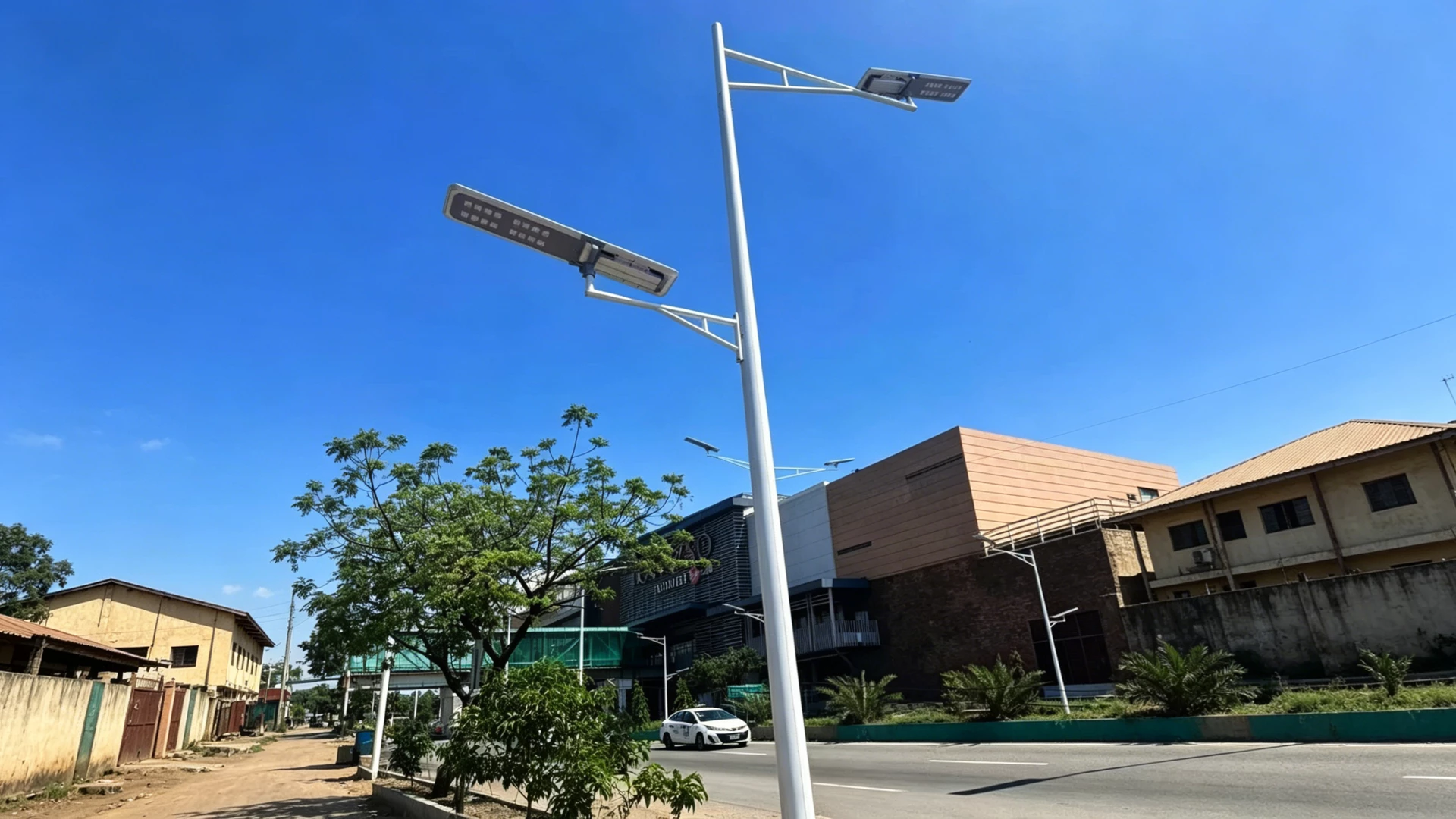 Lagos Nigeria municipal road solar street light installation project Lagos Nigeria municipal road solar street light installation project