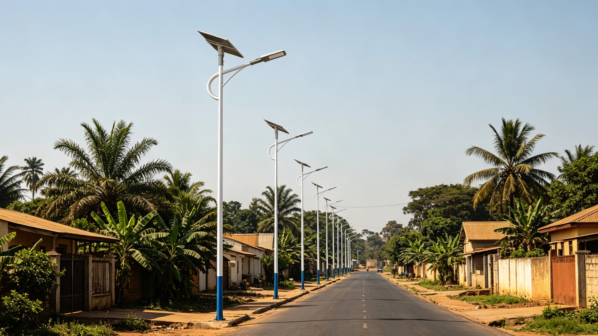 Luyi Smart Solar Street Lights for Nigerian Main Roads