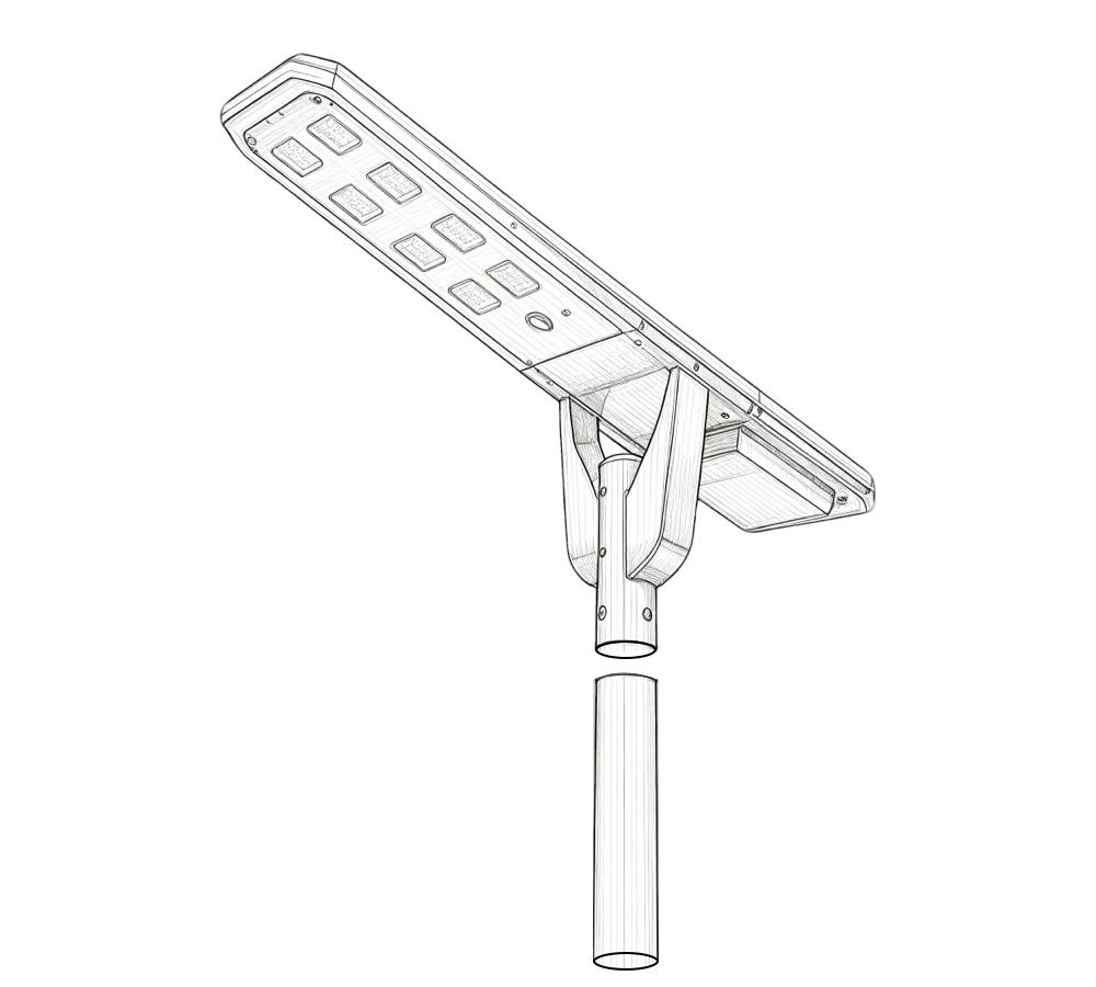 Mount the Solar Street Light