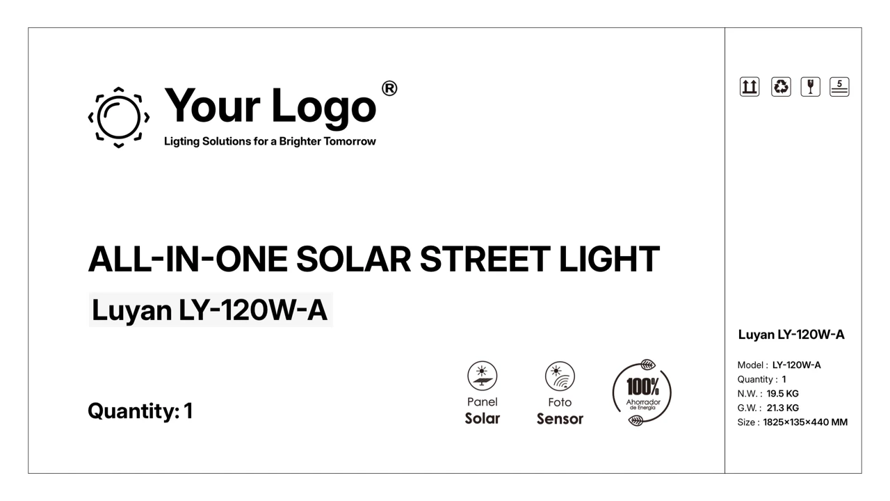 Private label solar street lights manufactured by Queneng