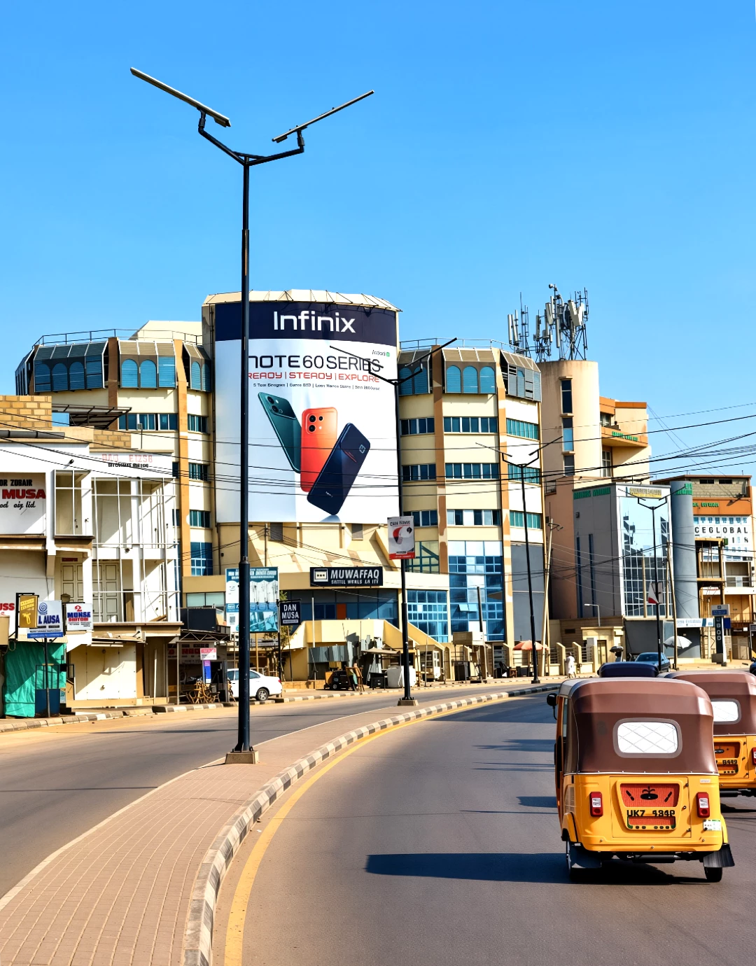 Sales catalogs, DIALux reports, and technical materials for solar street light distributors in Africa