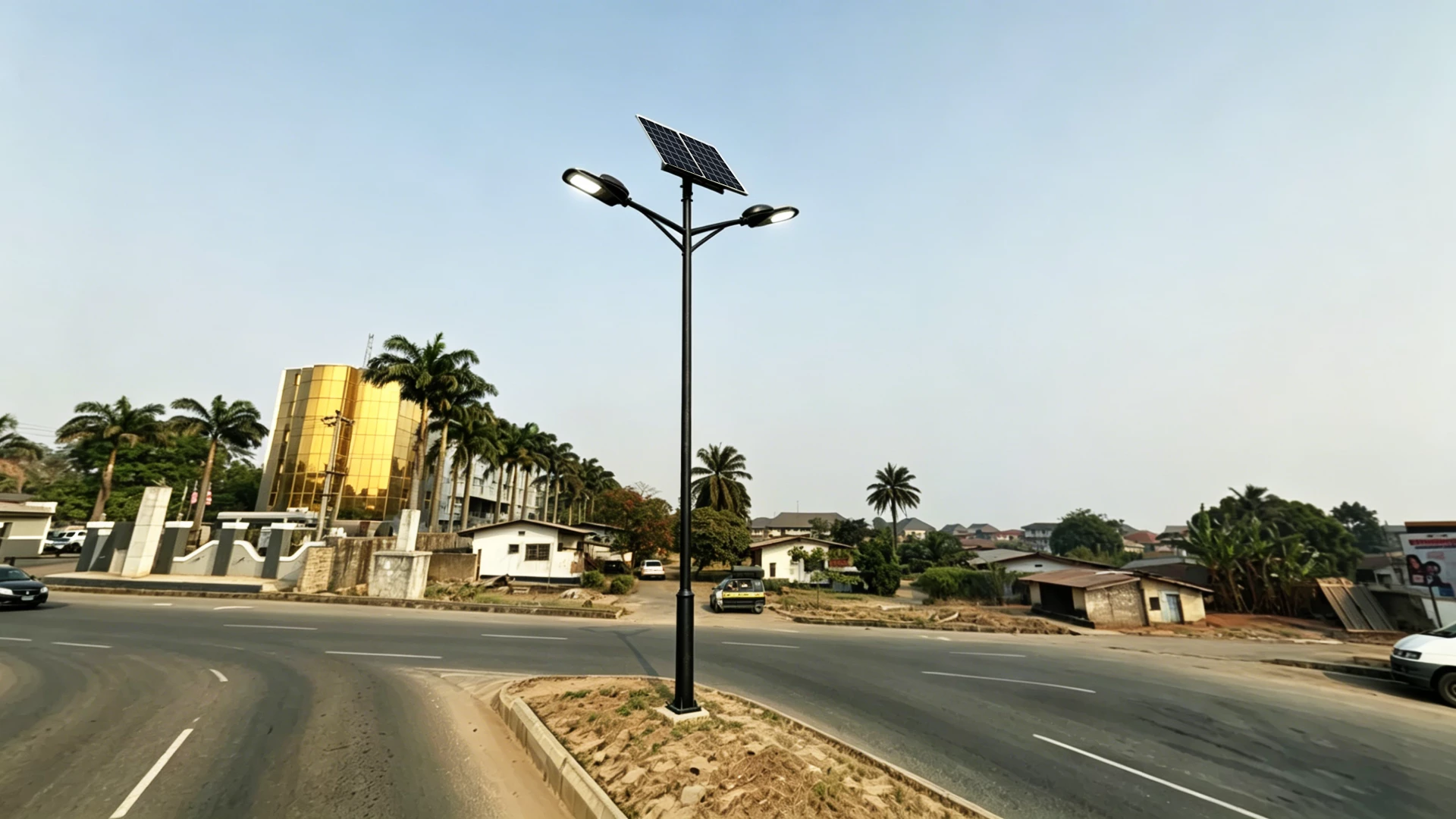 QUENENG integrated solar street light project in Owerri City QUENENG integrated solar street light project in Owerri City