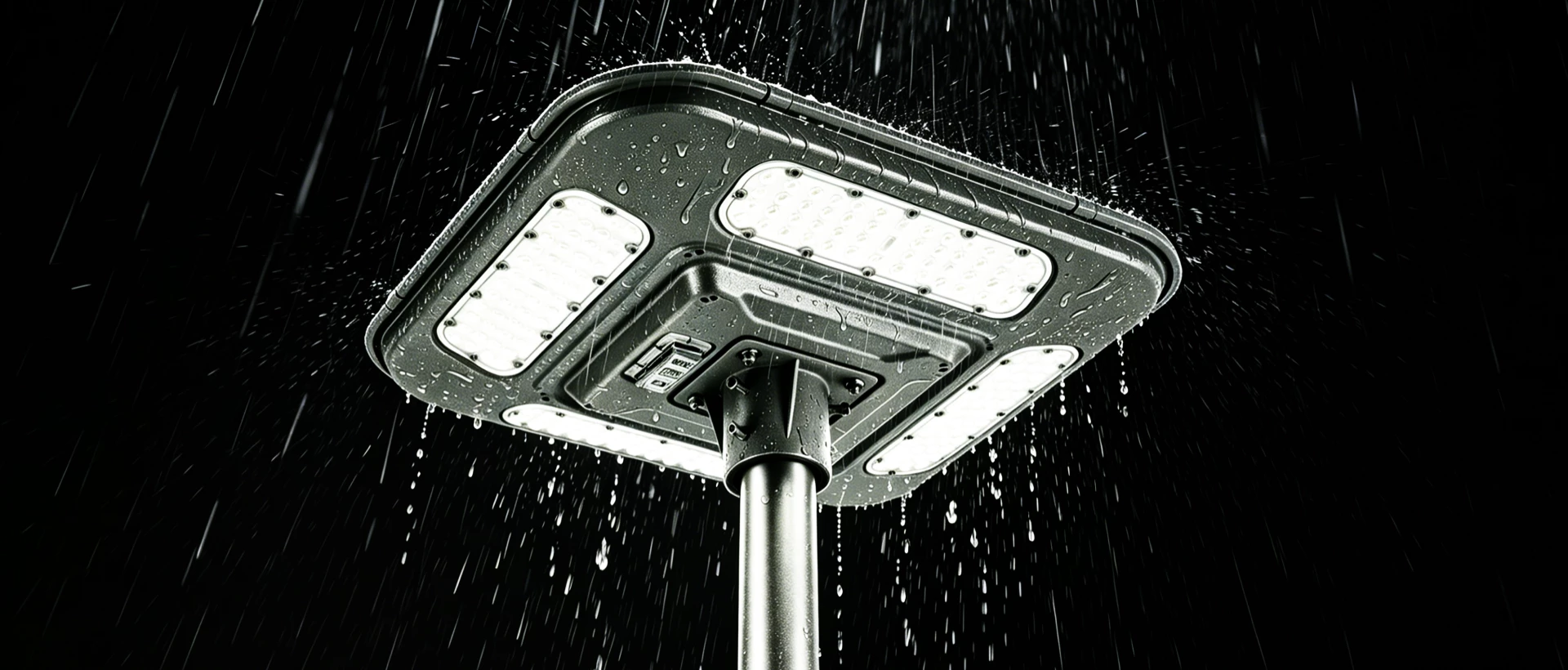Solar street light maintaining reliable operation during consecutive rainy days in tropical Africa