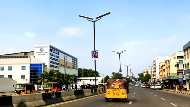 solar street lights for municipal roads and urban public infrastructure