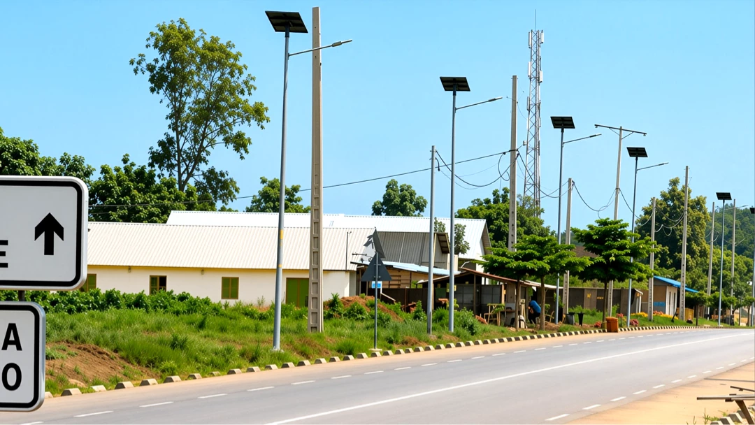 Split solar street lights for rural and remote road lighting projects